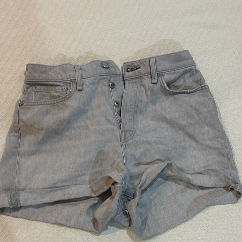 Rag and Bone Gray Denim Shorts